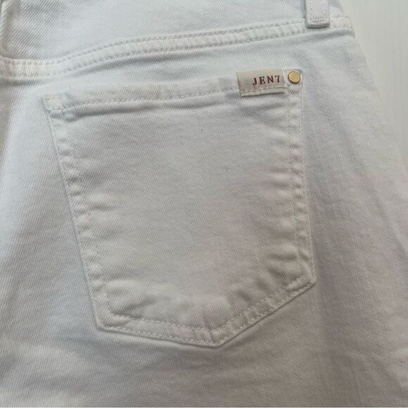 Jen7 by 7 For All Mankind White Bermuda Shorts size 6 - Picture 3 of 6